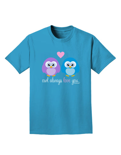 Owl Always Love You Adult Dark T-Shirt by TooLoud-Mens T-Shirt-TooLoud-Turquoise-Small-Davson Sales