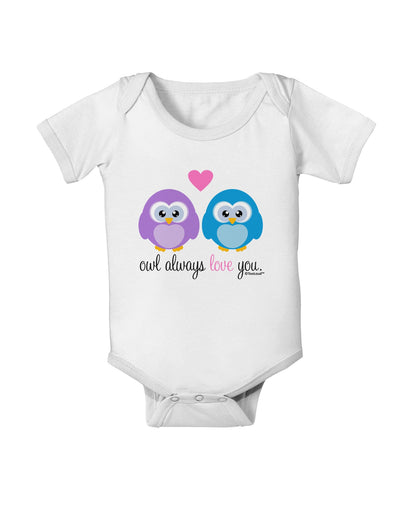 Owl Always Love You Baby Romper Bodysuit by TooLoud-Baby Romper-TooLoud-White-06-Months-Davson Sales