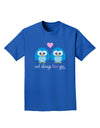 Owl Always Love You - Blue Owls Adult Dark T-Shirt by TooLoud-Mens T-Shirt-TooLoud-Royal-Blue-Small-Davson Sales