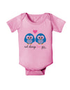 Owl Always Love You - Blue Owls Baby Romper Bodysuit by TooLoud-Baby Romper-TooLoud-Light-Pink-06-Months-Davson Sales