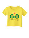 Owl Always Love You - Blue Owls Infant T-Shirt by TooLoud-Infant T-Shirt-TooLoud-Yellow-06-Months-Davson Sales
