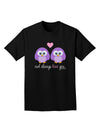 Owl Always Love You - Purple Owls Adult Dark T-Shirt by TooLoud-Mens T-Shirt-TooLoud-Black-Small-Davson Sales