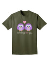 Owl Always Love You - Purple Owls Adult Dark T-Shirt by TooLoud-Mens T-Shirt-TooLoud-Military-Green-Small-Davson Sales