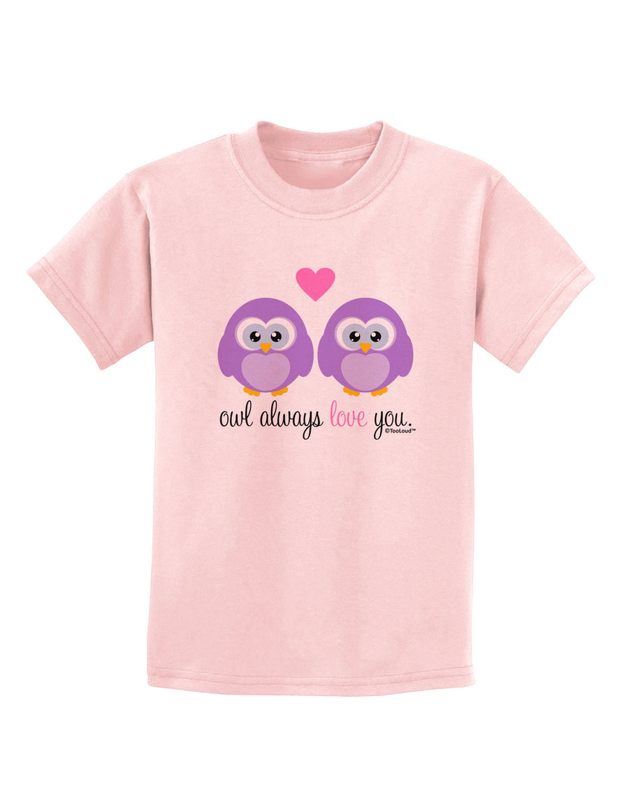 Owl Always Love You - Purple Owls Childrens T-Shirt by TooLoud-Childrens T-Shirt-TooLoud-White-X-Small-Davson Sales