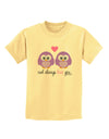 Owl Always Love You - Purple Owls Childrens T-Shirt by TooLoud-Childrens T-Shirt-TooLoud-Daffodil-Yellow-X-Small-Davson Sales