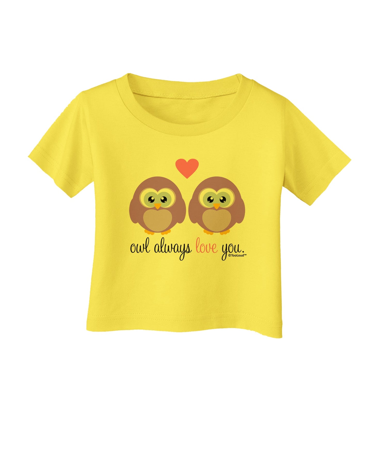 Owl Always Love You - Purple Owls Infant T-Shirt by TooLoud-Infant T-Shirt-TooLoud-Yellow-06-Months-Davson Sales