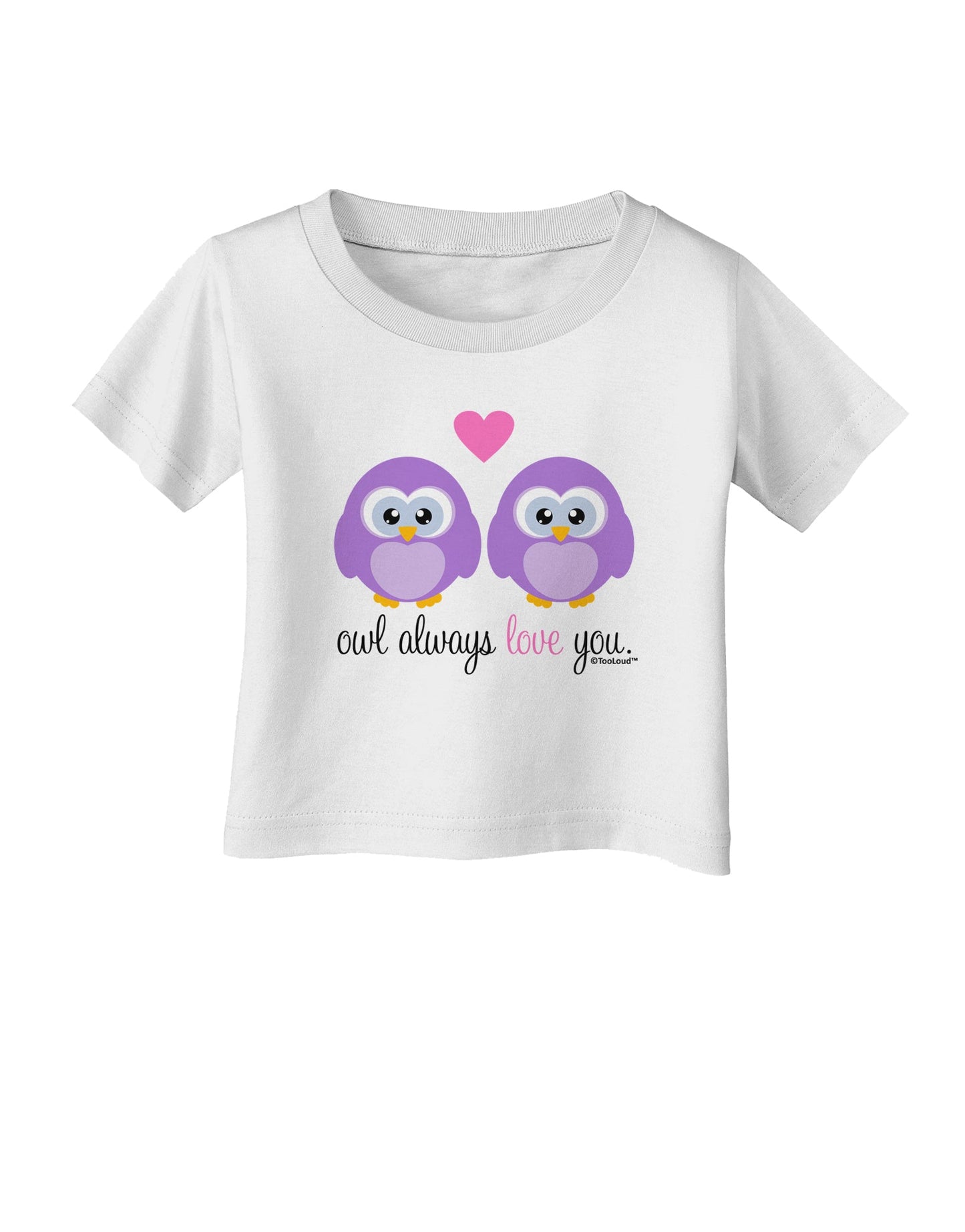 Owl Always Love You - Purple Owls Infant T-Shirt by TooLoud-Infant T-Shirt-TooLoud-White-06-Months-Davson Sales