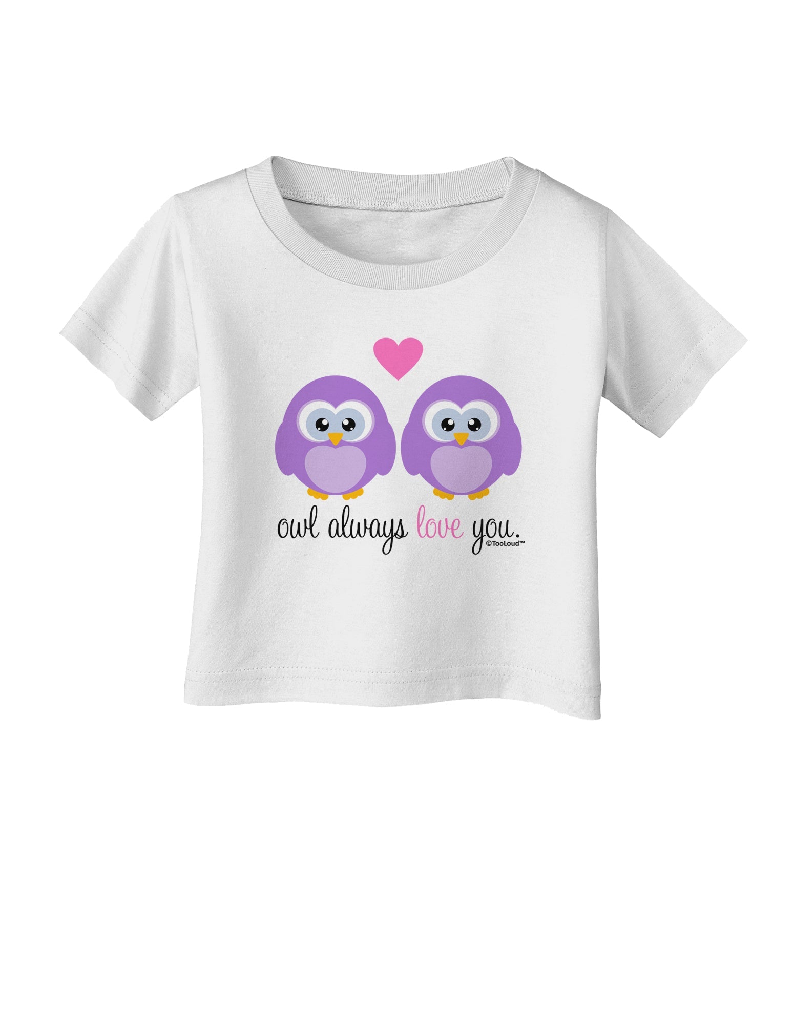 Owl Always Love You - Purple Owls Infant T-Shirt by TooLoud-Infant T-Shirt-TooLoud-White-06-Months-Davson Sales
