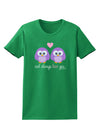 Owl Always Love You - Purple Owls Womens Dark T-Shirt by TooLoud-Womens T-Shirt-TooLoud-Kelly-Green-X-Small-Davson Sales