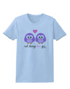 Owl Always Love You - Purple Owls Womens T-Shirt by TooLoud-Womens T-Shirt-TooLoud-Light-Blue-X-Small-Davson Sales