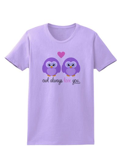 Owl Always Love You - Purple Owls Womens T-Shirt by TooLoud-Womens T-Shirt-TooLoud-Lavender-X-Small-Davson Sales