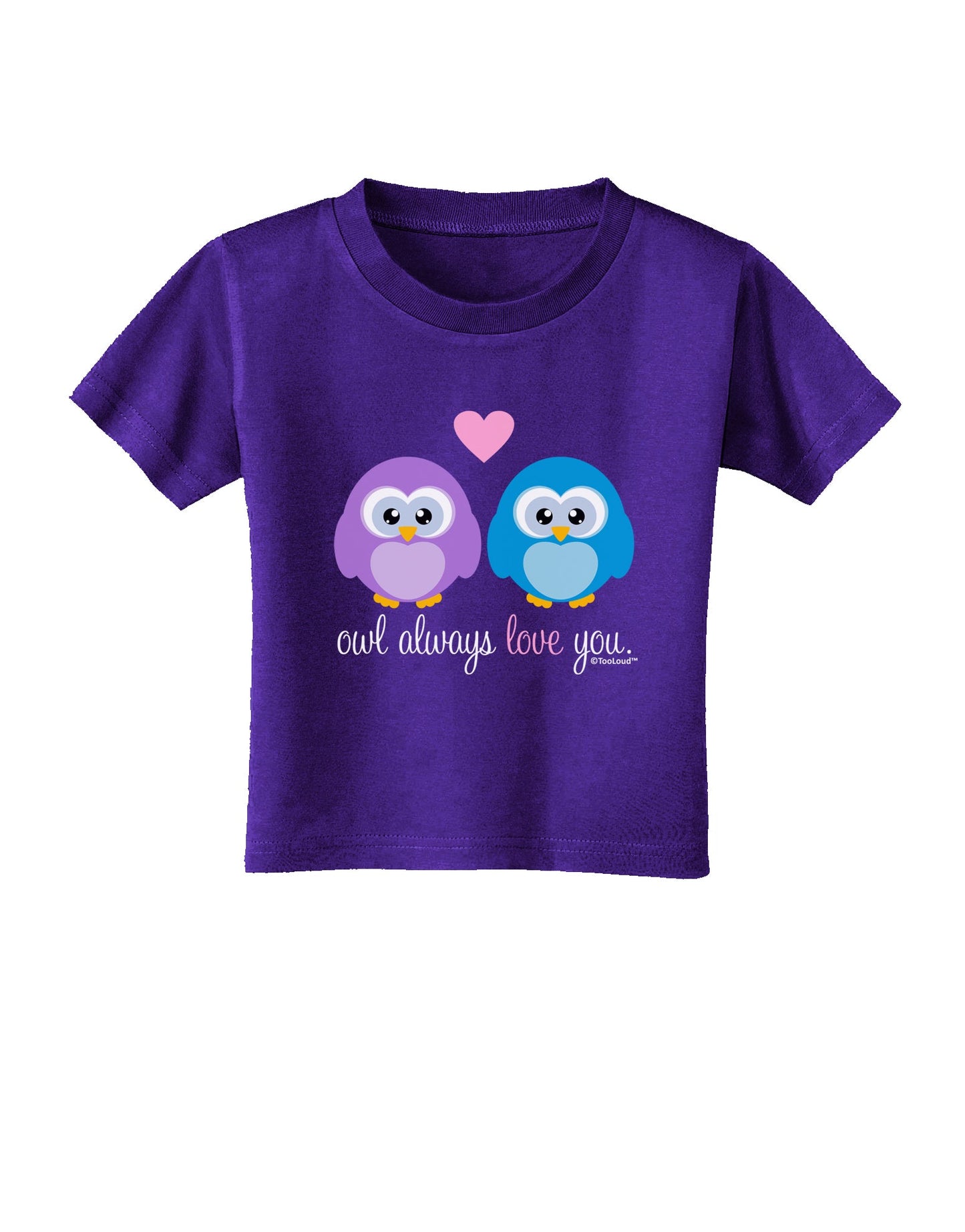 Owl Always Love You Toddler T-Shirt Dark by TooLoud-Toddler T-Shirt-TooLoud-Purple-2T-Davson Sales