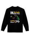 Owl Drink You Under the Table Adult Long Sleeve Dark T-Shirt-TooLoud-Black-Small-Davson Sales