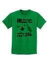 Owl Drink You Under the Table Childrens T-Shirt-Childrens T-Shirt-TooLoud-Kelly-Green-X-Small-Davson Sales