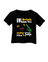 Owl Drink You Under the Table Infant T-Shirt Dark-Infant T-Shirt-TooLoud-Black-06-Months-Davson Sales