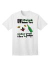 Owl Drink You Under the Table - Premium Adult T-Shirt for Fun-Loving Individuals-Mens T-shirts-TooLoud-White-Small-Davson Sales