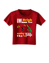 Owl Drink You Under the Table Toddler T-Shirt Dark-Toddler T-Shirt-TooLoud-Red-2T-Davson Sales