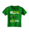 Owl Drink You Under the Table Toddler T-Shirt Dark-Toddler T-Shirt-TooLoud-Clover-Green-2T-Davson Sales