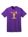 Owl Orange Adult Dark T-Shirt-Mens T-Shirt-TooLoud-Purple-Small-Davson Sales