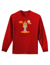 Owl Orange Adult Long Sleeve Dark T-Shirt-TooLoud-Red-Small-Davson Sales