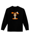 Owl Orange Adult Long Sleeve Dark T-Shirt-TooLoud-Black-Small-Davson Sales