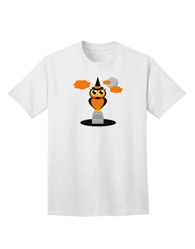 Owl Orange Adult T-Shirt-Mens T-Shirt-TooLoud-White-Small-Davson Sales