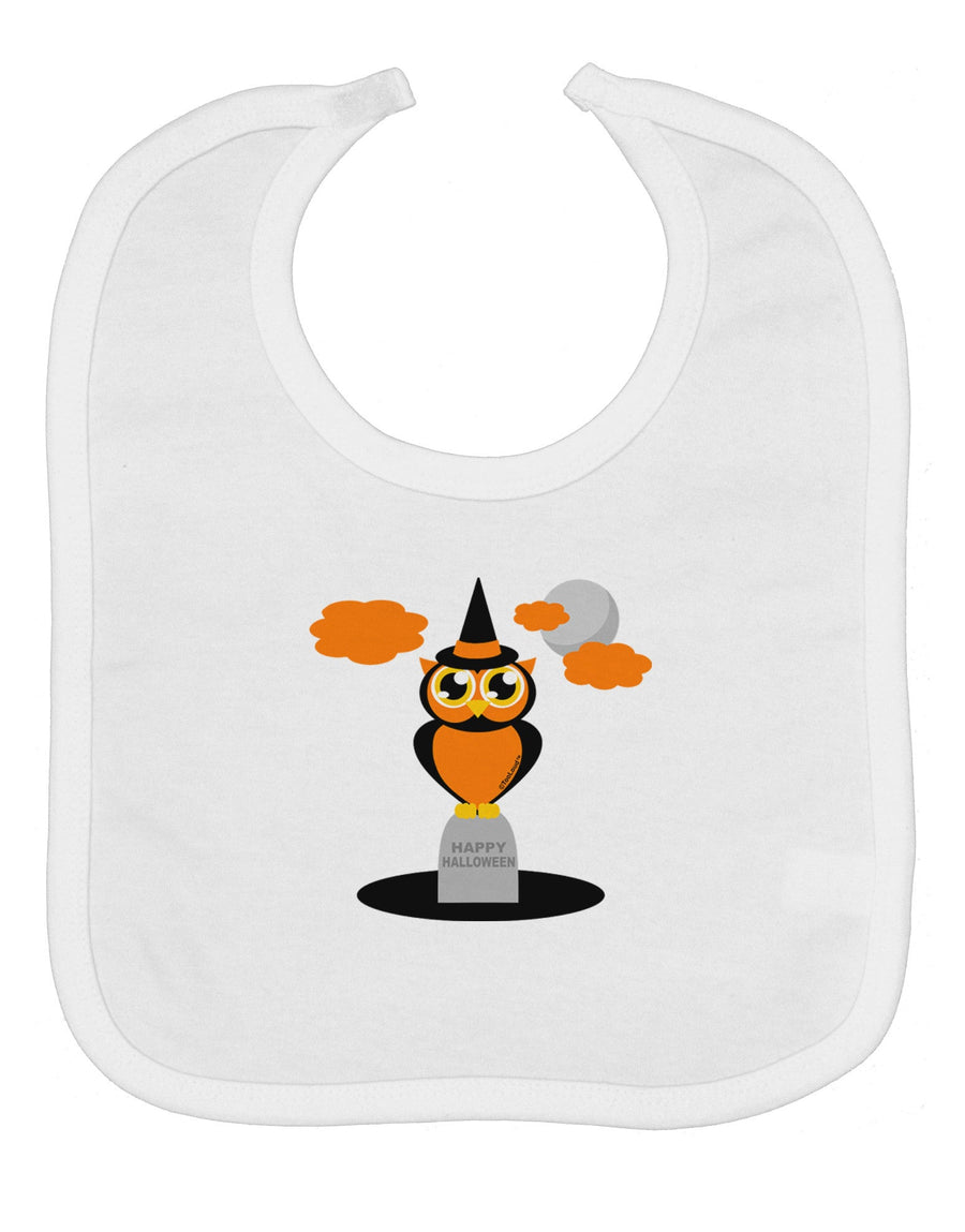 Owl Orange Baby Bib