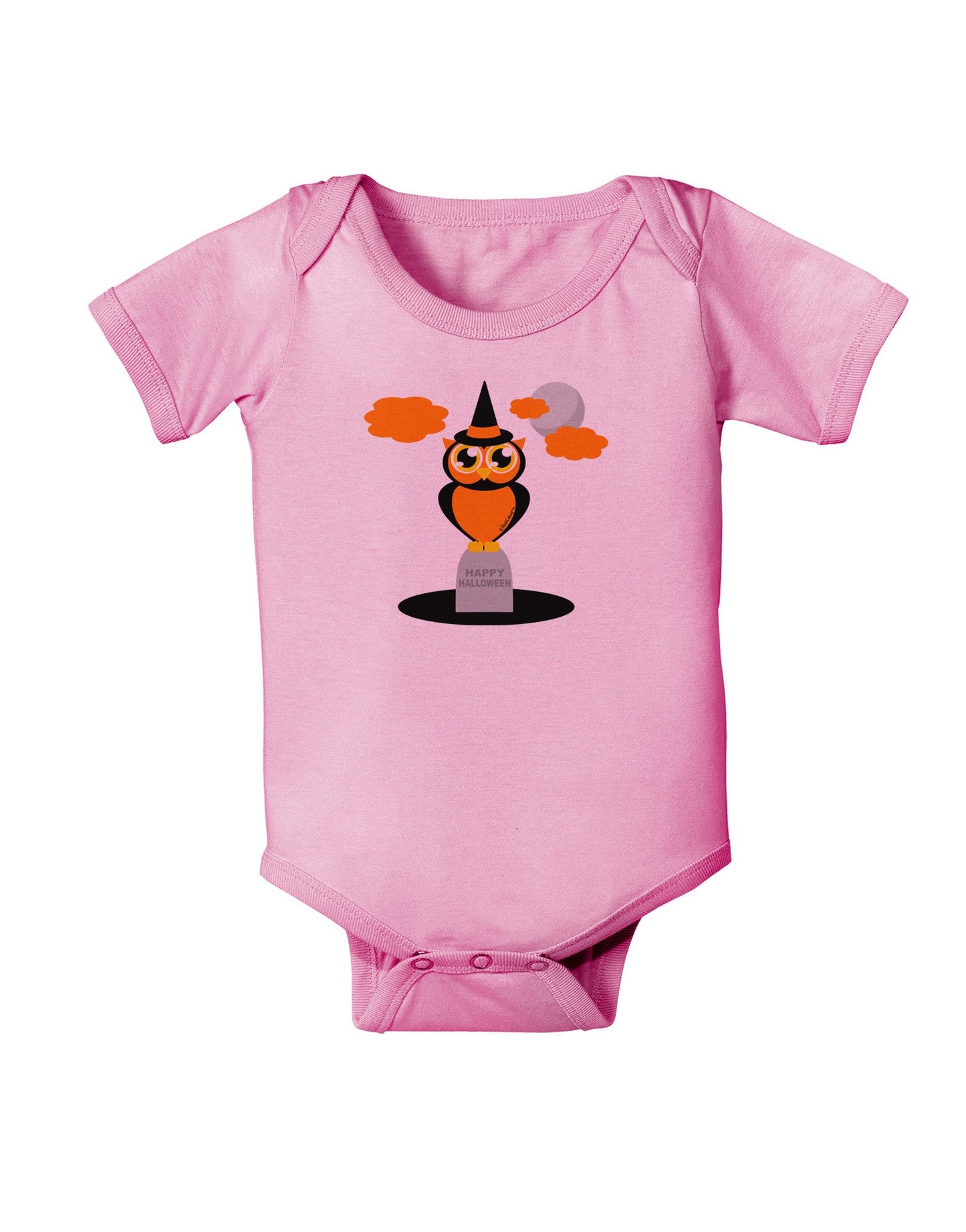 Owl Orange Baby Romper Bodysuit-Baby Romper-TooLoud-Pink-06-Months-Davson Sales