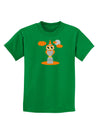 Owl Orange Childrens Dark T-Shirt-Childrens T-Shirt-TooLoud-Kelly-Green-X-Small-Davson Sales