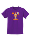 Owl Orange Childrens Dark T-Shirt-Childrens T-Shirt-TooLoud-Purple-X-Small-Davson Sales