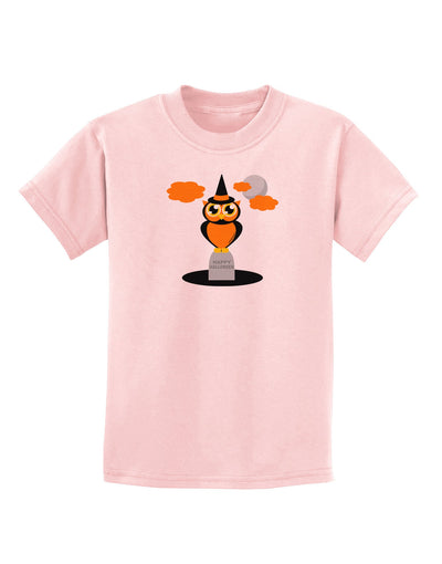 Owl Orange Childrens T-Shirt-Childrens T-Shirt-TooLoud-PalePink-X-Small-Davson Sales