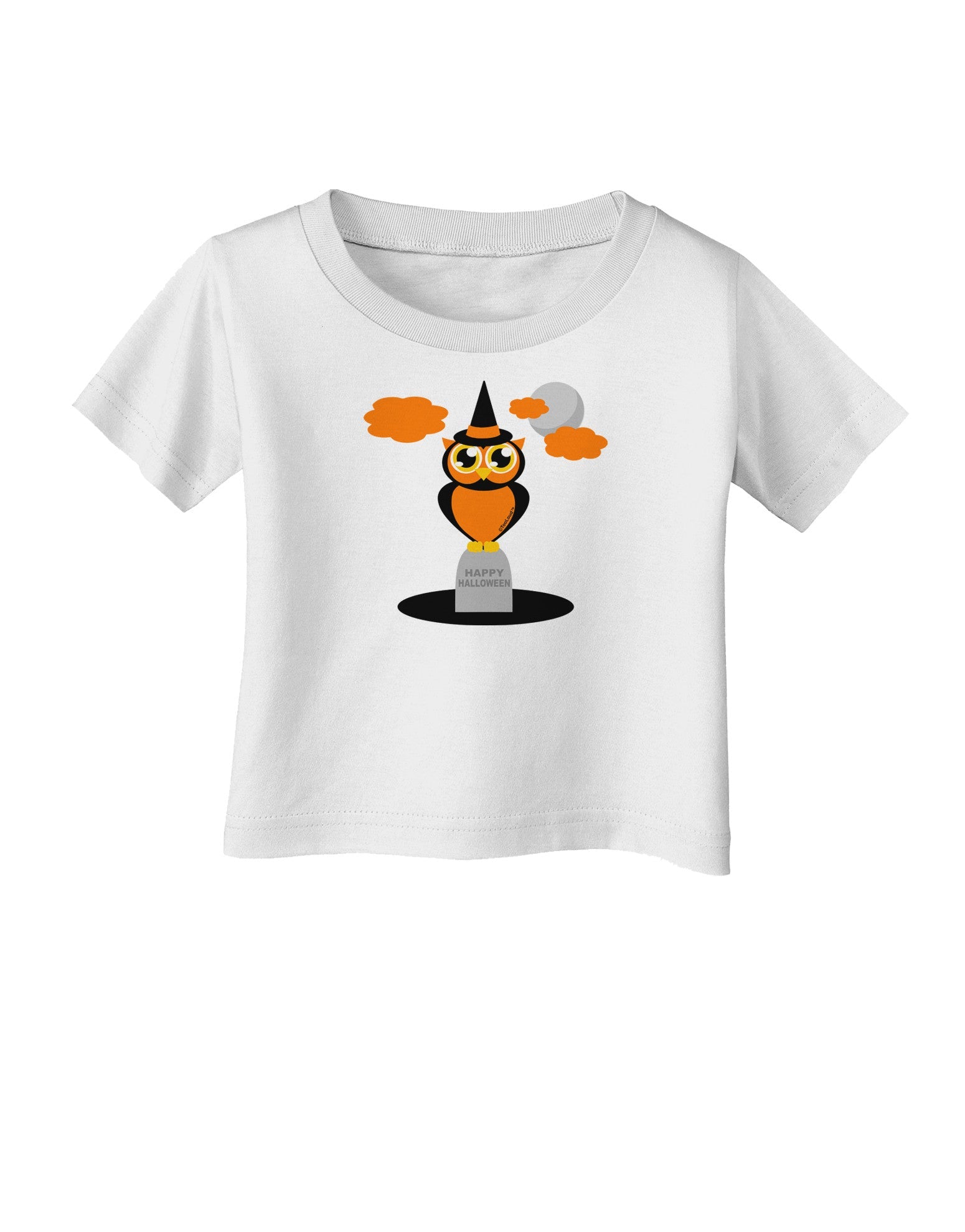 Owl Orange Infant T-Shirt-Infant T-Shirt-TooLoud-White-06-Months-Davson Sales