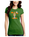 Owl Orange Juniors Crew Dark T-Shirt-T-Shirts Juniors Tops-TooLoud-Kiwi-Green-Juniors Fitted Small-Davson Sales