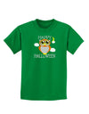 Owl Orange Text Childrens Dark T-Shirt-Childrens T-Shirt-TooLoud-Kelly-Green-X-Small-Davson Sales