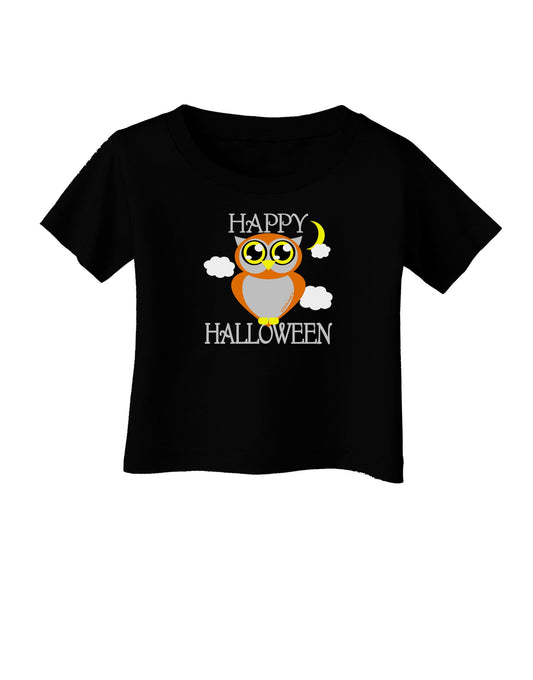 Owl Orange Text Infant T-Shirt Dark-Infant T-Shirt-TooLoud-Black-06-Months-Davson Sales