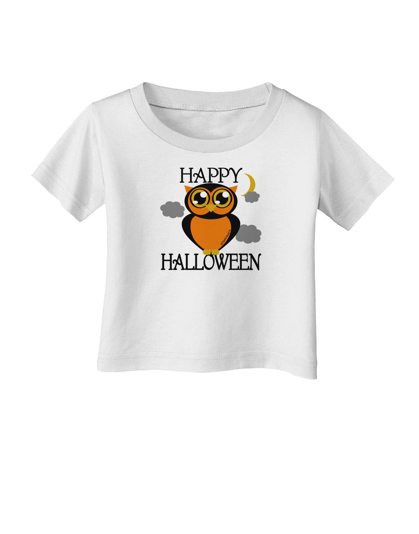 Owl Orange Text Infant T-Shirt-Infant T-Shirt-TooLoud-White-06-Months-Davson Sales