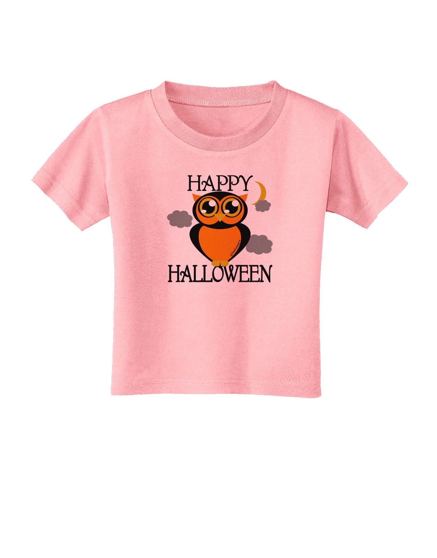 Owl Orange Text Toddler T-Shirt-Toddler T-Shirt-TooLoud-Candy-Pink-2T-Davson Sales