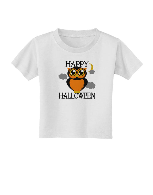 Owl Orange Text Toddler T-Shirt-Toddler T-Shirt-TooLoud-White-2T-Davson Sales