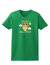 Owl Orange Text Womens Dark T-Shirt-TooLoud-Kelly-Green-X-Small-Davson Sales