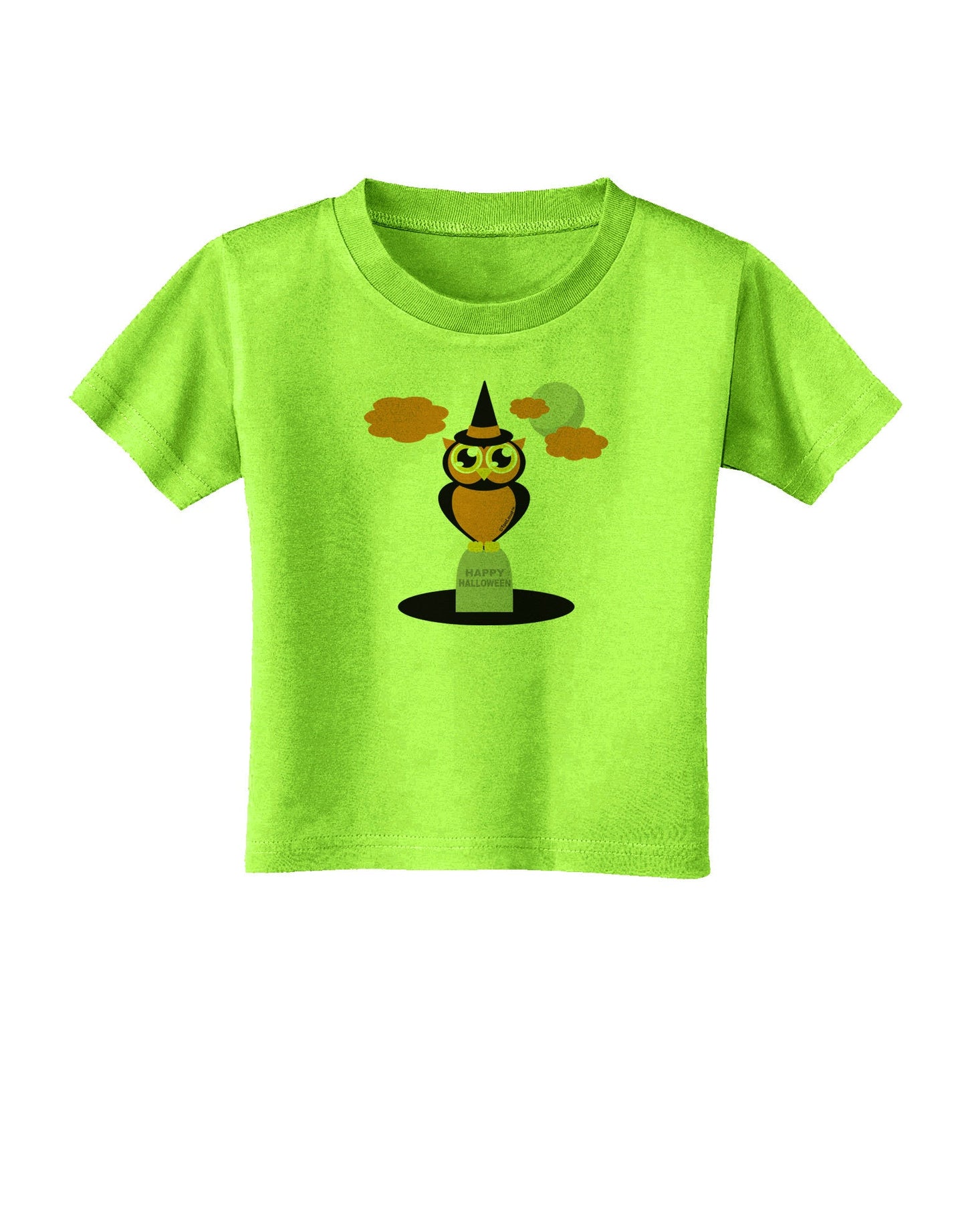 Owl Orange Toddler T-Shirt-Toddler T-Shirt-TooLoud-Lime-Green-2T-Davson Sales