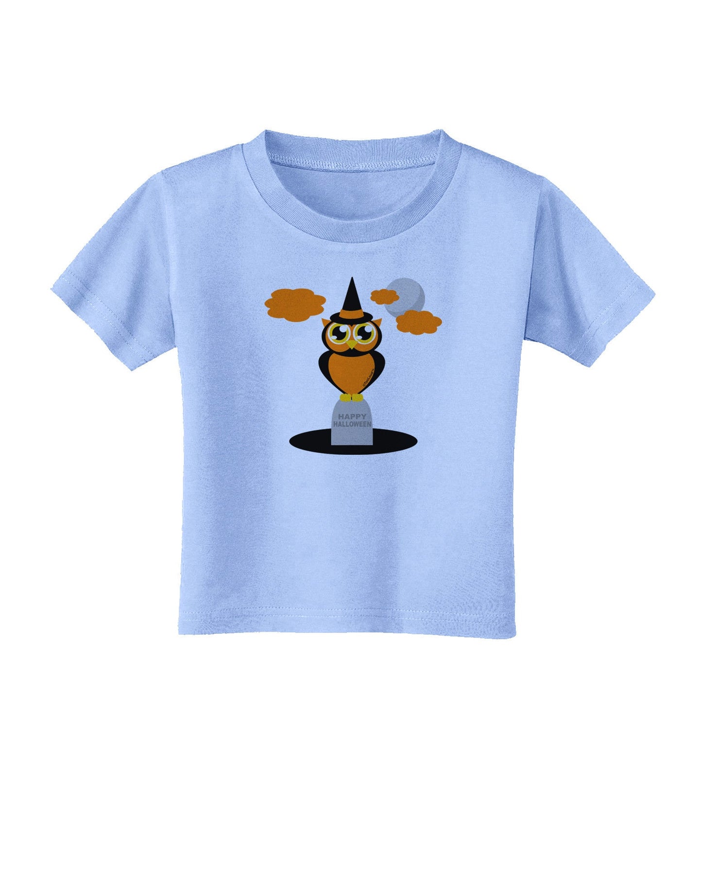 Owl Orange Toddler T-Shirt-Toddler T-Shirt-TooLoud-Aquatic-Blue-2T-Davson Sales