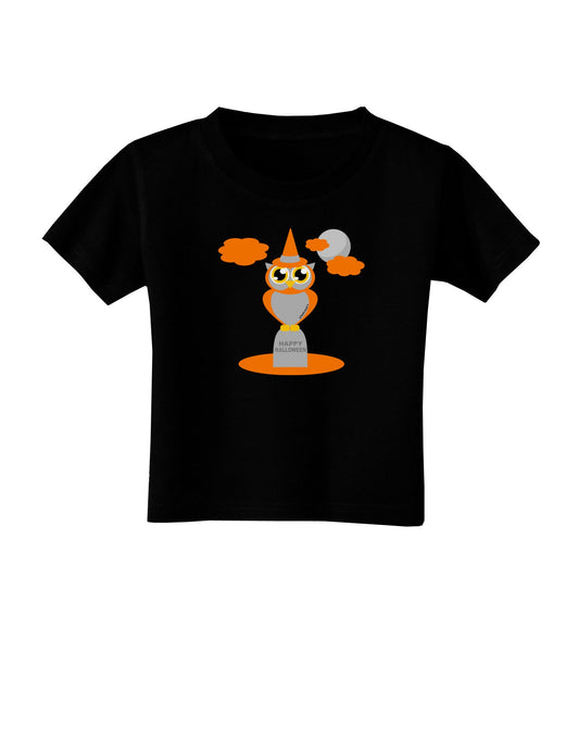 Owl Orange Toddler T-Shirt Dark-Toddler T-Shirt-TooLoud-Black-2T-Davson Sales