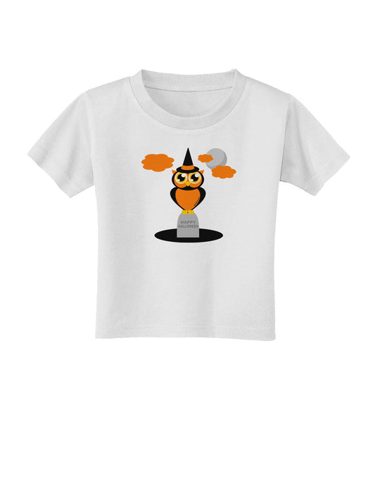 Owl Orange Toddler T-Shirt-Toddler T-Shirt-TooLoud-White-2T-Davson Sales