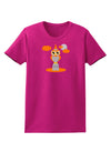 Owl Orange Womens Dark T-Shirt-TooLoud-Hot-Pink-Small-Davson Sales