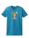 Owl Orange Womens Dark T-Shirt-TooLoud-Turquoise-X-Small-Davson Sales