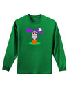 Owl Purple Adult Long Sleeve Dark T-Shirt-TooLoud-Kelly-Green-Small-Davson Sales