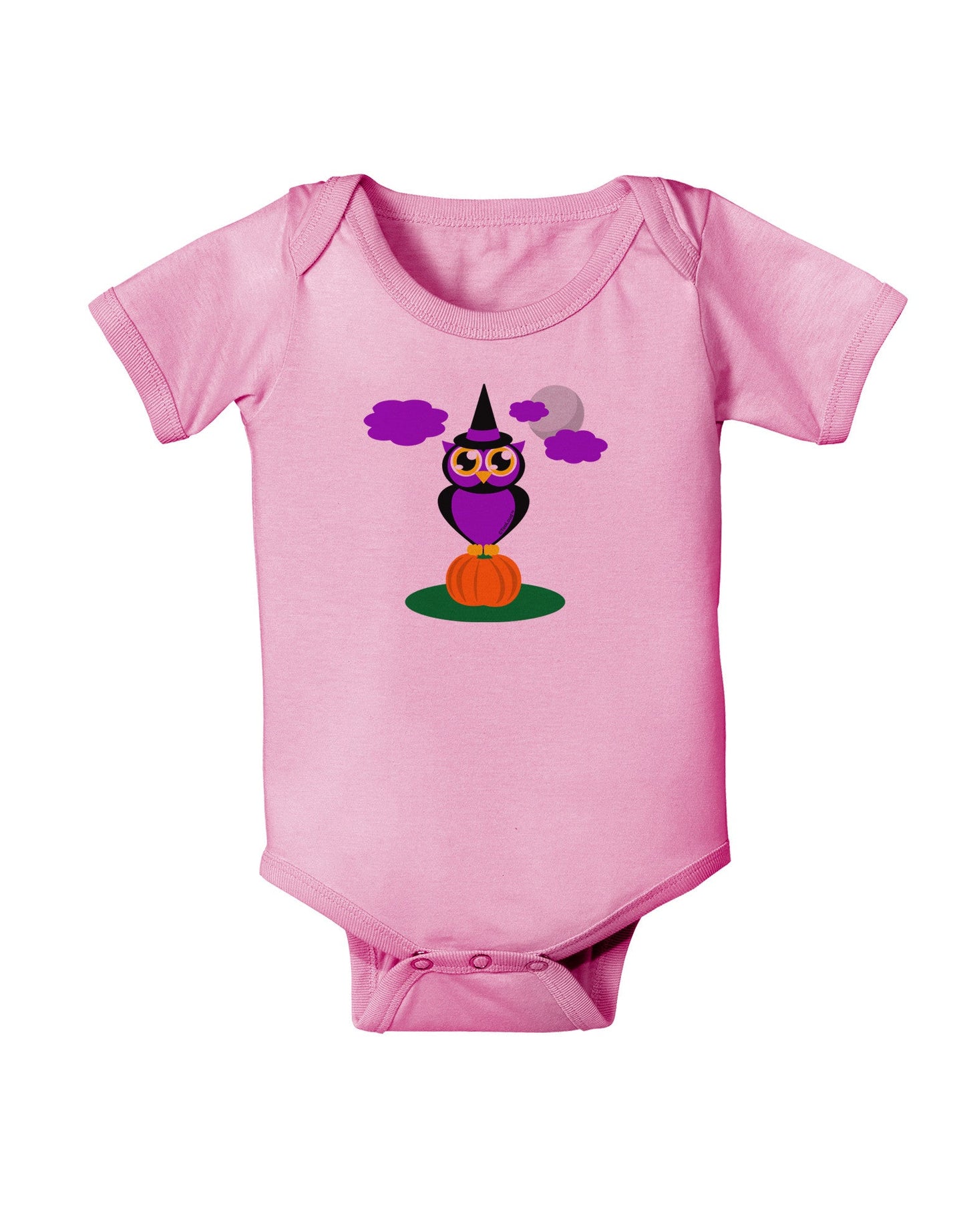 Owl Purple Baby Romper Bodysuit-Baby Romper-TooLoud-Pink-06-Months-Davson Sales