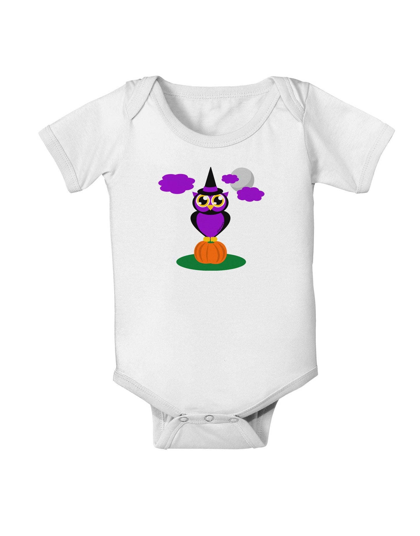 Owl Purple Baby Romper Bodysuit-Baby Romper-TooLoud-White-06-Months-Davson Sales