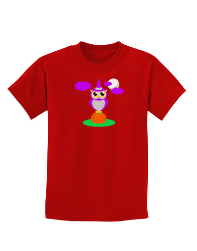 Owl Purple Childrens Dark T-Shirt-Childrens T-Shirt-TooLoud-Red-X-Small-Davson Sales