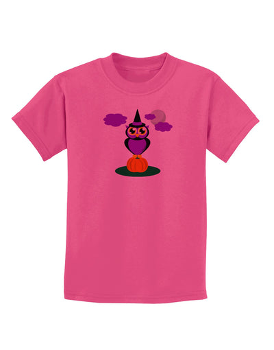 Owl Purple Childrens T-Shirt-Childrens T-Shirt-TooLoud-Sangria-X-Small-Davson Sales